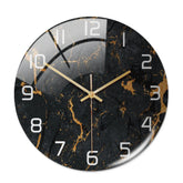30CM Round Marble Wall Clock